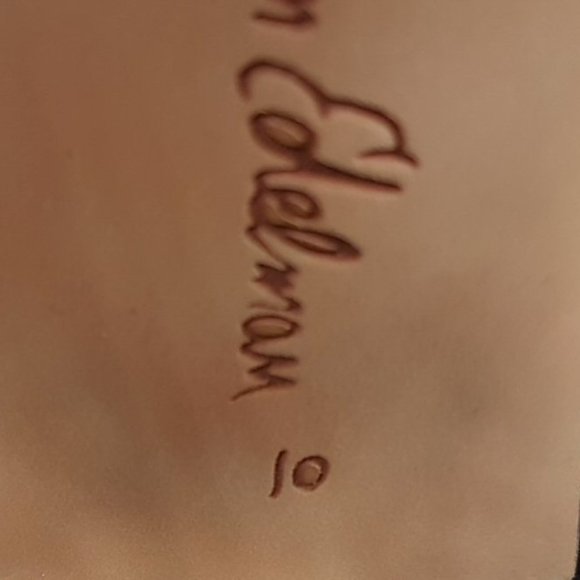 Sam Edelman Yarin Peep-Toe Bootie, Black Suede & Leather, Womens Size 10 - Picture 7 of 7